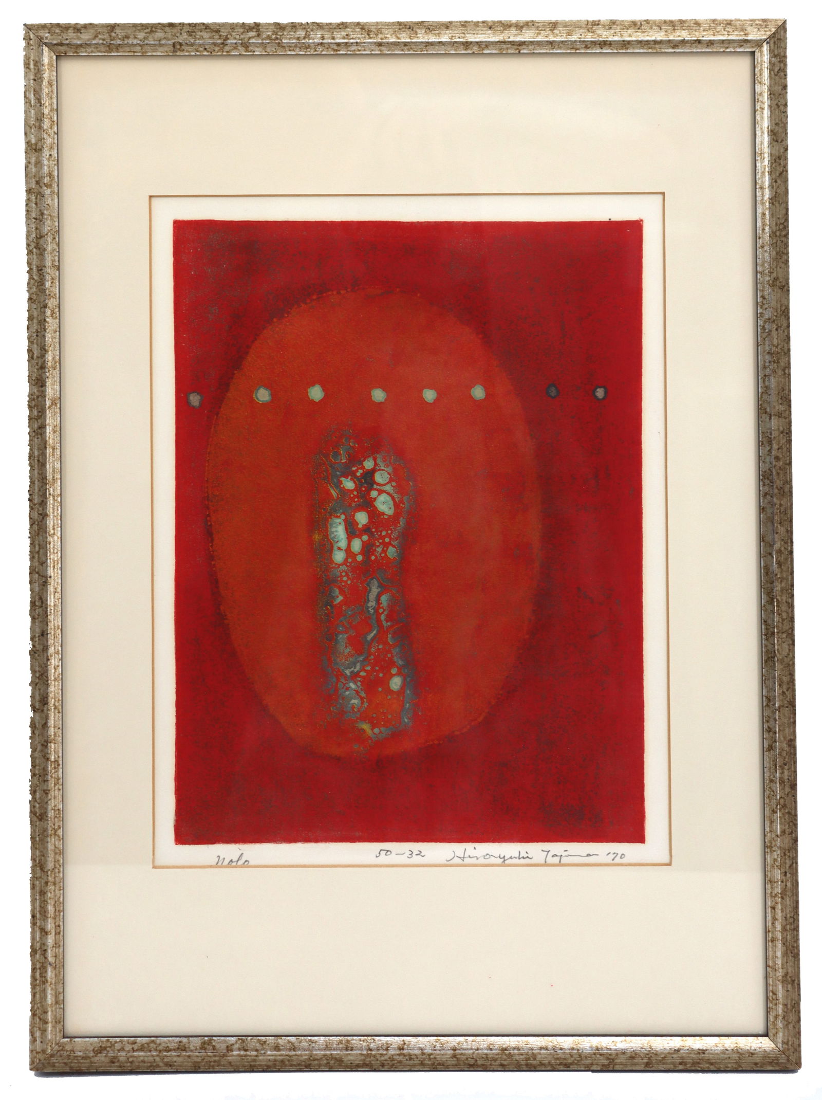 Hiroyuki Tajima (1911–1984) Japanese, Abstract Woodblock Print "Nolo" (1 of 12)