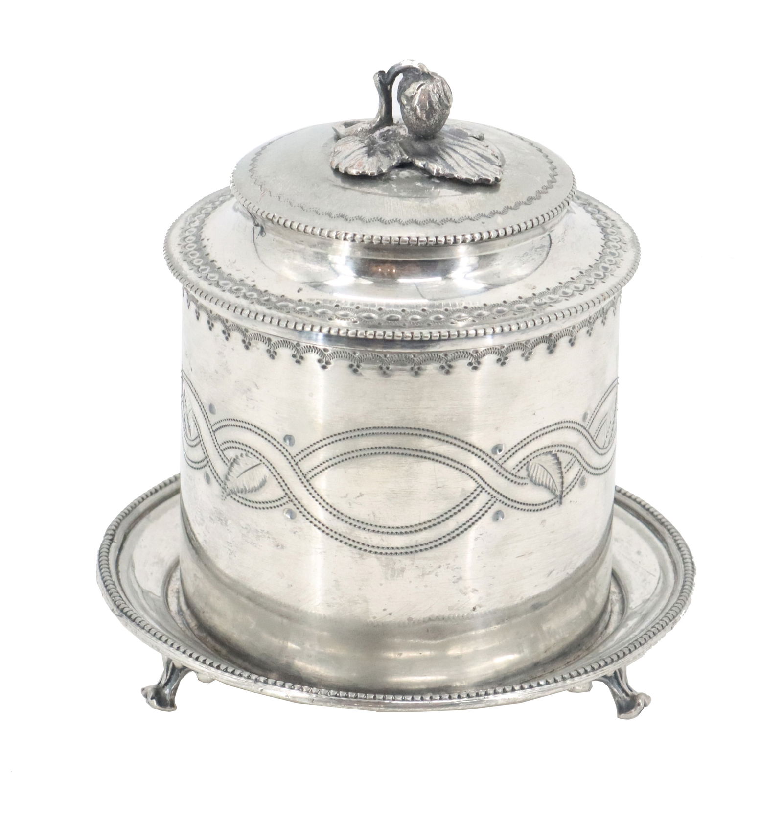 English Silverplate Biscuit Box (1 of 19)
