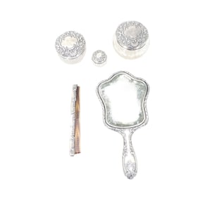 (5) Sterling Silver Vanity Items - Gross 11.535 ozt