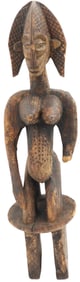African Carved Wooden Matron Sculpture