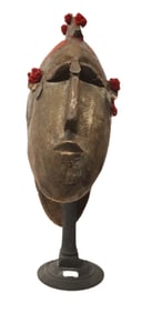 Bamana Marka Janus Mali Double Face Helmet Mask with Elaborate Decoration