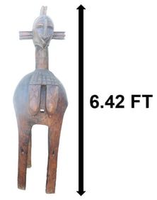 Large African Baga Nimba Shoulder Mask Carving