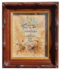 Shell Work Folk Art Collage