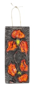 Jan Van Erp (1914-1989) Dutch, Lava Flower Ceramic Wall Art