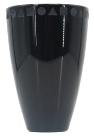 Japanese Sasaki Lead Crystal Vase Designed by Ward Bennett
