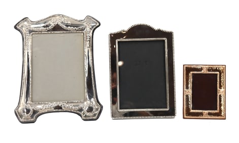 Group of 3 Silver Plate Frames