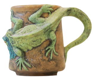 Tom Hatton American Pottery Lizard Mug