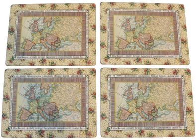 Group of (4) MacKenzie-Childs Laminated Cork Placemats