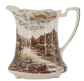 Vintage British Johnson Bros. Olde English Countryside Ceramic Pitcher