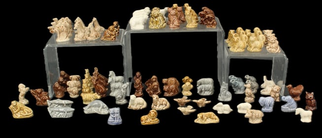 Lot of 94 English Wade "Noah's Ark" Ceramic Animal Figures From Rose Tea