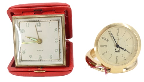 (2) Travel Alarm Clocks