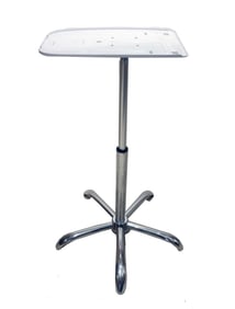 Height Adjusting and Rotating Chrome and Plastic Instrument Stand