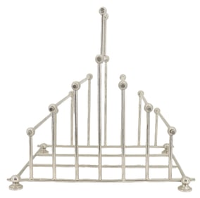 1980s Modern Chrome Magazine Holder