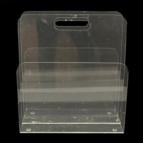 Vintage Mid Century Modern Lucite Magazine Holder - AS IS