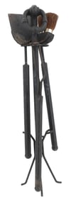 (4) Piece Fireplace Iron Tools Set
