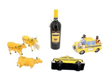 (6) Miscellaneous New York Taxi Memorabilia