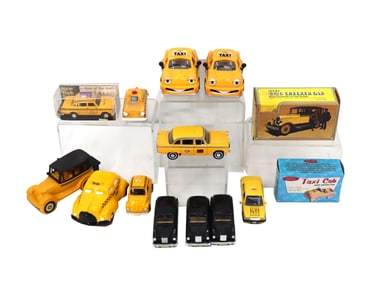 (15) Yellow Taxi Cab Toys