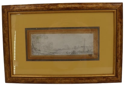 Stanislas Kostka (Born 1954) Polish, Landscape Pencil Sketch
