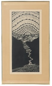 Betsy Lagana (20th/21st Century) American, Surrealist Linoleum Block Print