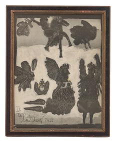 Norman Laliberte (1925–2021) American/Canadian, Black and White Print