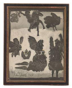 Norman Laliberte (1925–2021) American/Canadian, Black and White Print: Norman Laliberte (1925–2021) American/Canadian, Black and White Print. Black and white print depicting various mythical figures. Numbered IX/XXIII (9/23). Signed lower left. Dated 1966.