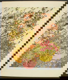 Sara Eyestone (20th Century) American, Artist's Print: Sara Eyestone (20th Century) American, Artist&#39;s Print. Titled: &quot;Celebrate Summer&quot;.&nbsp;Signed lower right. Titled lower middle. Written &#39;AP&#39; lower left. Framed. Artist&#39;s pro