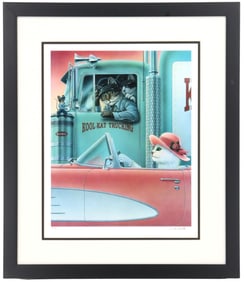 Don Roth (Born 1956) American, "Highway Flirtation" Signed Lithograph