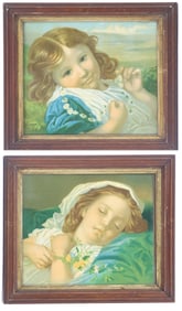 Sophie Anderson (1823-1903) European/American, (2) Antique Framed Lithographs