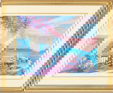 Sharie Hatchett Bohlmann (Born 1940) American, Lithograph: Sharie Hatchett Bohlmann (Born 1940) American, Lithograph. Titled &quot;Tropical Afternoon&quot;. Pencil signed lower right, titled lower center, and numbered (84/375) lower left. Condition:&nbsp;Good