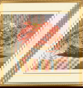 Jennifer Carlton (20th Century) American, Limited-Edition Serigraph: Jennifer Carlton (20th Century) American, Limited-Edition Serigraph. Titled &quot;Red Delight&quot;. Certificate of authenticity on verso. Signed lower right. &quot;H.C.&quot; written lower left.&nbsp