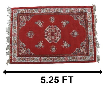 Large Shiraz Chinoiserie Red Ground Rug