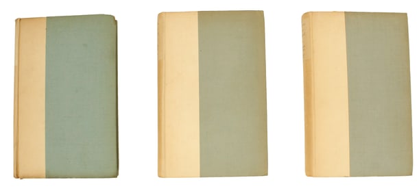 Three George Moore Books (Two Volumes Total), Limited Editions, Signed 1921