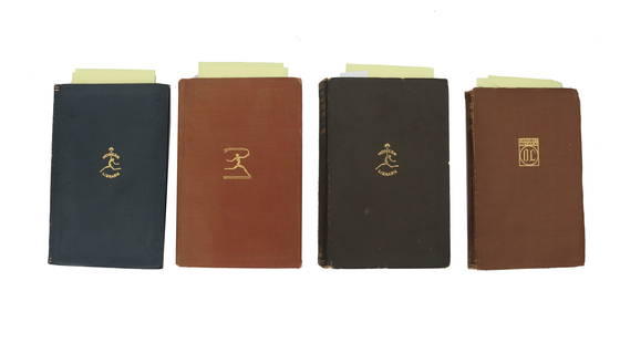 (4) Modern Library Book Titles (1919-1932): (4) Modern Library Book Titles (1919-1932). Size: (largest) 6 11/16 X 4 1/2 X 1 1/4 in. This lot consist of four Modern Library Book titles: a) Studies in Pessimism by Arthur Schopenhauer,