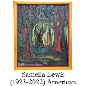 Samella Lewis (1923-2022) American, Oil on Canvas