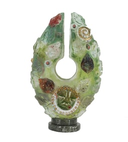Susan Gott (Born 1959) American, Whimsical Surrealist Art Glass Sculpture