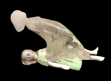 Christina Bothwell (born 196) American, Mixed Media Sculpture "While You Were Sleeping"