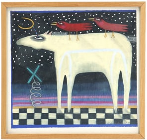 Chris Antieau (Born 1950) American, Mixed Media on Paper