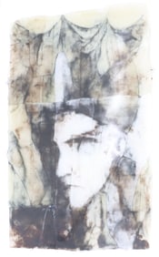 Jeff Wallin (Born 1973) American, Kilnformed Glass Panel "The Curtains are Cliffs"