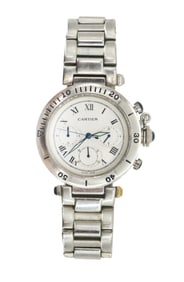 Swiss Cartier Paris Sterling Plated Stainless Steel Argent Plaque Or G20M Ladies Watch