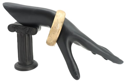 14k Gold Etched Bangle - Gross 24.3 g.