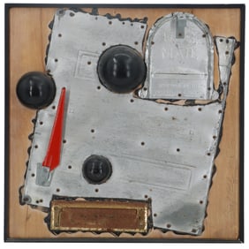 John Torreano (born 1941) American, Mixed Media Composition "Goof Ball Mail Box"