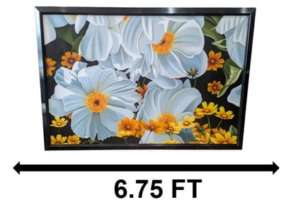 Michael Kuseske (Born 1950) American, Oil on Canvas Floral Painting