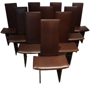 Kazuhide Takahama (1930-2010) Japanese, (10) Dining Chairs for Gavina