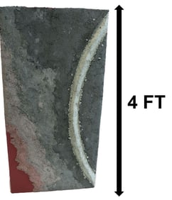 Concrete and Mixed Media Sculpted Three Dimensional Abstract Art on Board