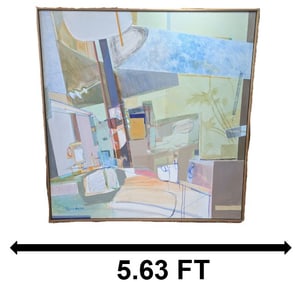 Lois Goodman (20th Century) American, Abstract Oil on Canvas