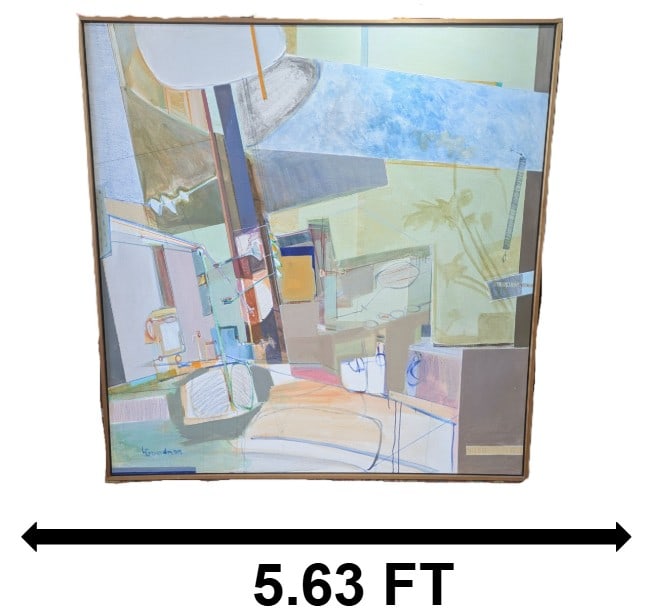 Lois Goodman (20th Century) American, Abstract Oil on Canvas (1 of 11)