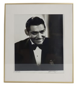 George Hurrell (1904-1992) American, Signed Photographic Print of Clark Gable