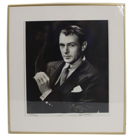 George Hurrell (1904-1992) American, Signed Photographic Print of Gary Cooper