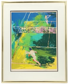 Signed LeRoy Neiman, 1981 Serigraph Print "Blood Tennis"
