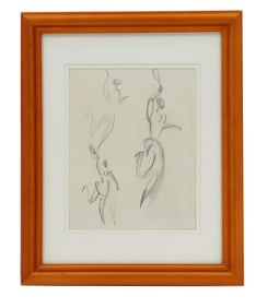 Joseph Lipas (20th/21st Century) American, Pencil Sketch "The Tennist"